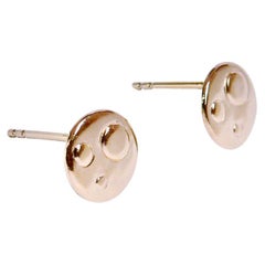 Three Dots Stud Earring (Pair), Yellow Gold-Plated Sterling Silver