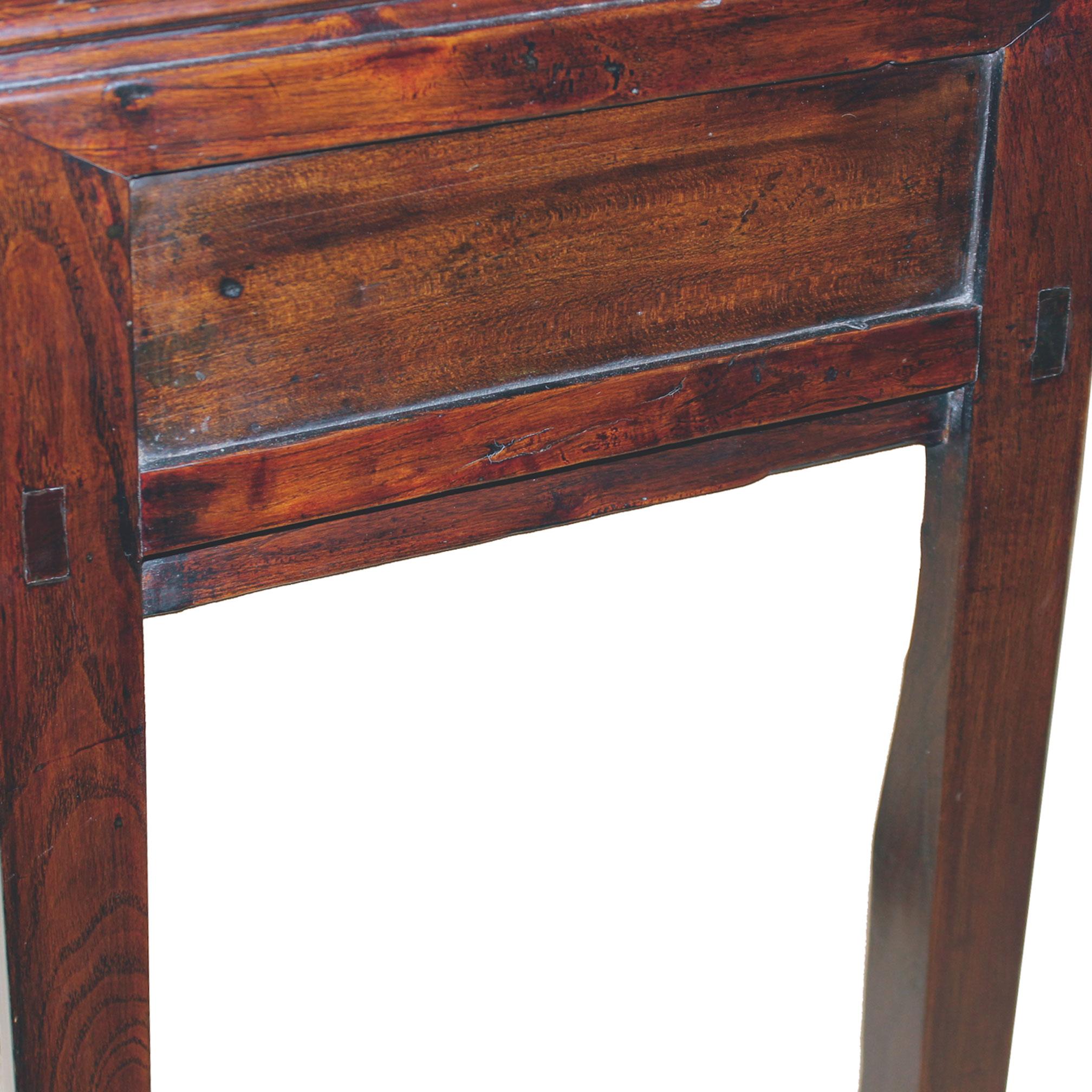 Three-Drawer Elm Console Table 2