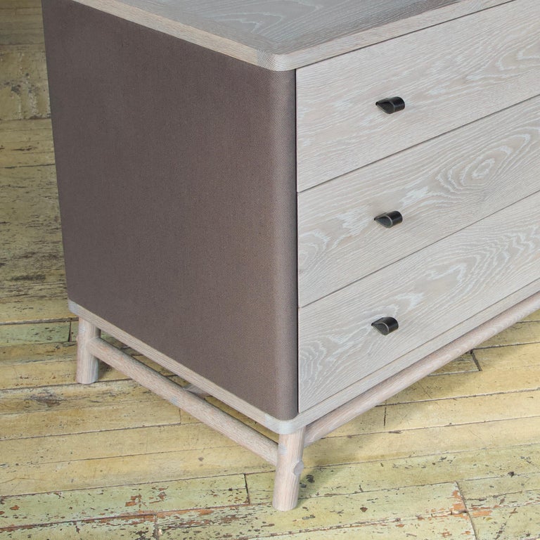 Lambert Side Table, Silver Grey Walnut handcrafted by Richard