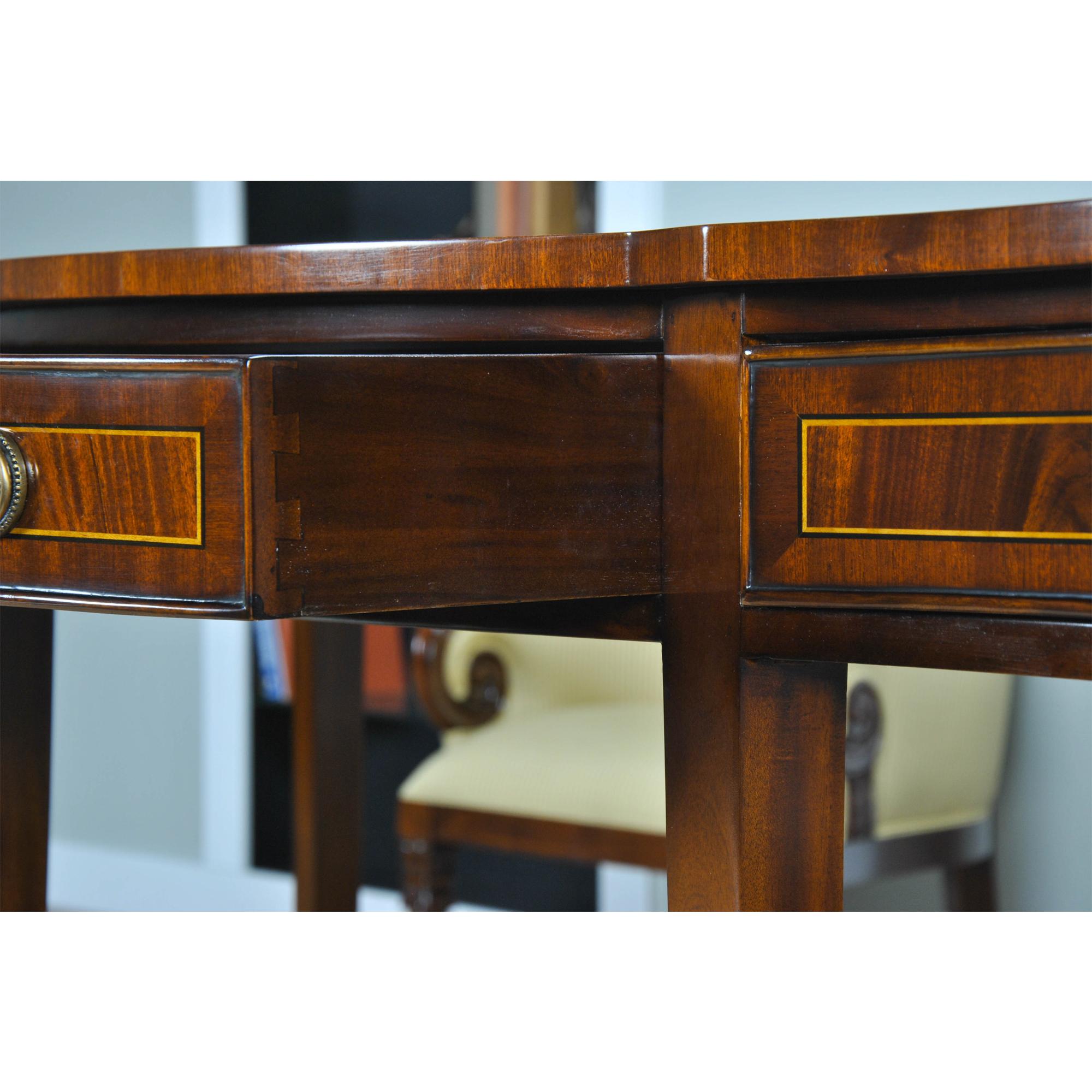 Three Drawer Mahogany Sideboard  In New Condition For Sale In Annville, PA