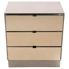 Three-Drawer Mirrored Chest