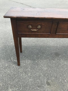 Three-Drawer Oak Server