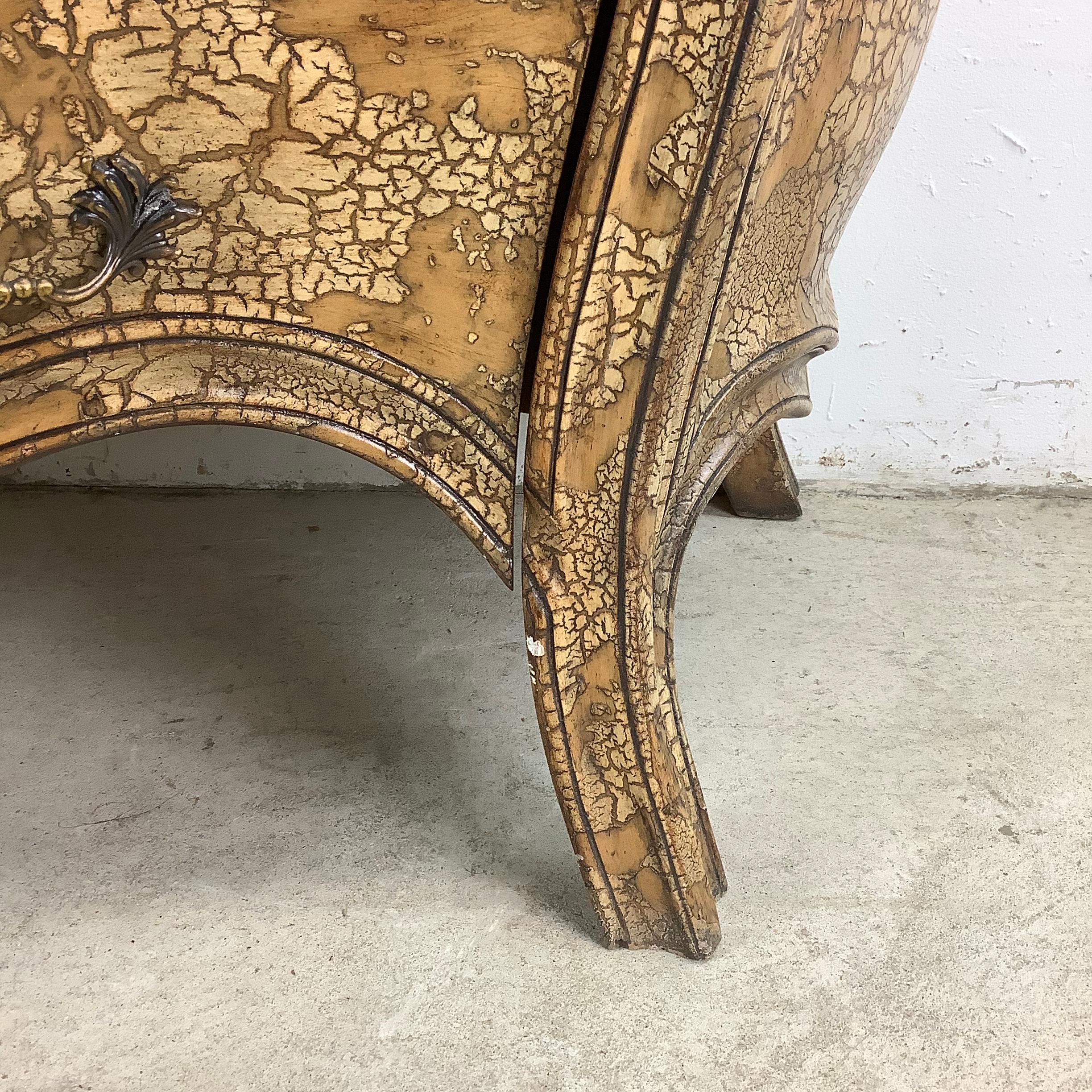 Cassettone moderno rococò Bombay a tre cassetti con piano in marmo in vendita 3