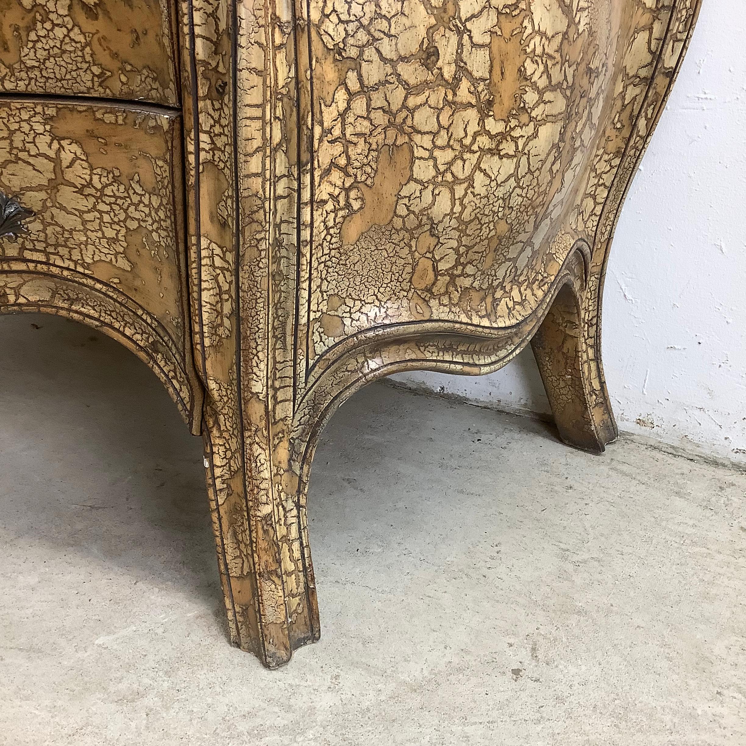 Cassettone moderno rococò Bombay a tre cassetti con piano in marmo in vendita 9