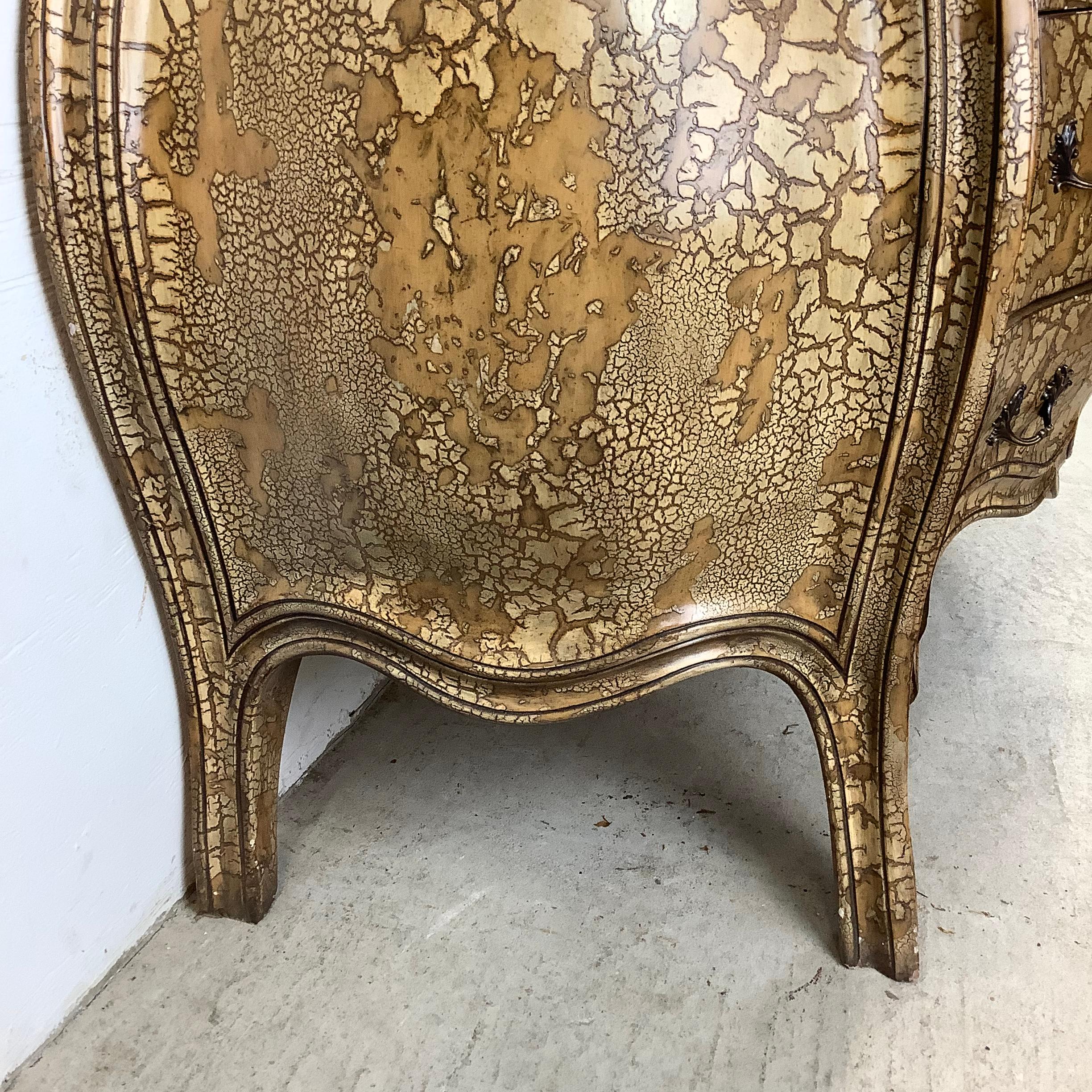 Cassettone moderno rococò Bombay a tre cassetti con piano in marmo in vendita 10