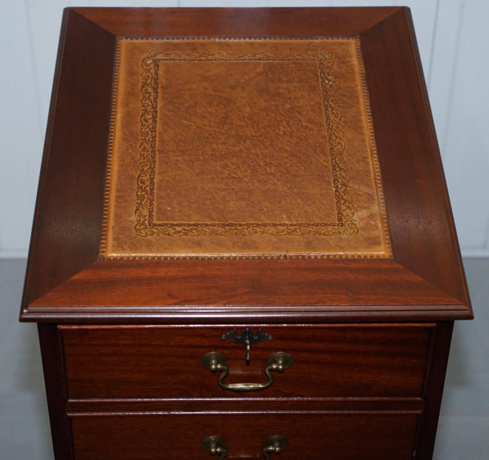 mahogany file cabinet