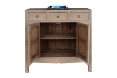 Three Drawer Two Door Server in Bleached Elm