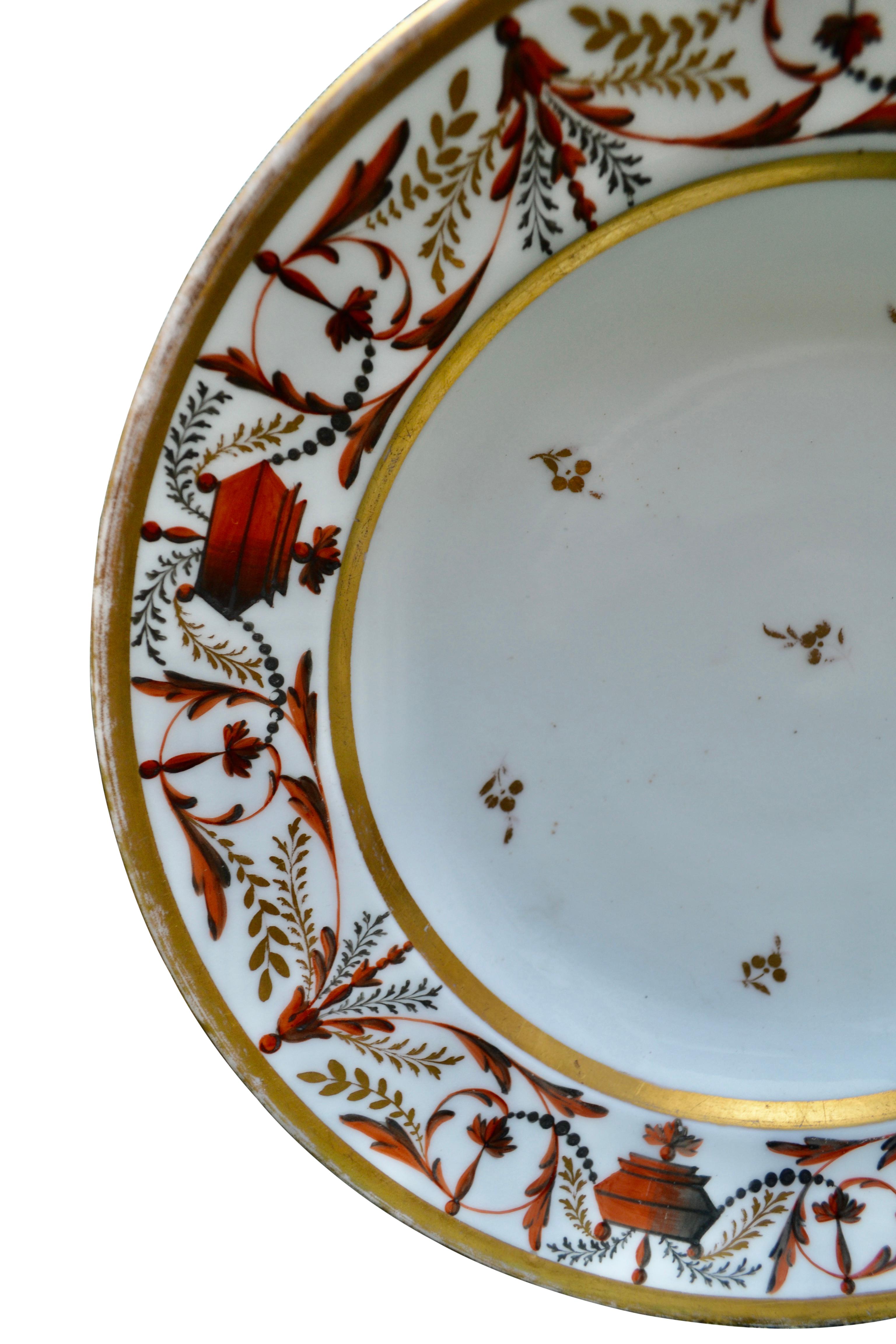Regency Three Early 19 Century Coalport,  Worcestor and Paris Porcelain Plates For Sale