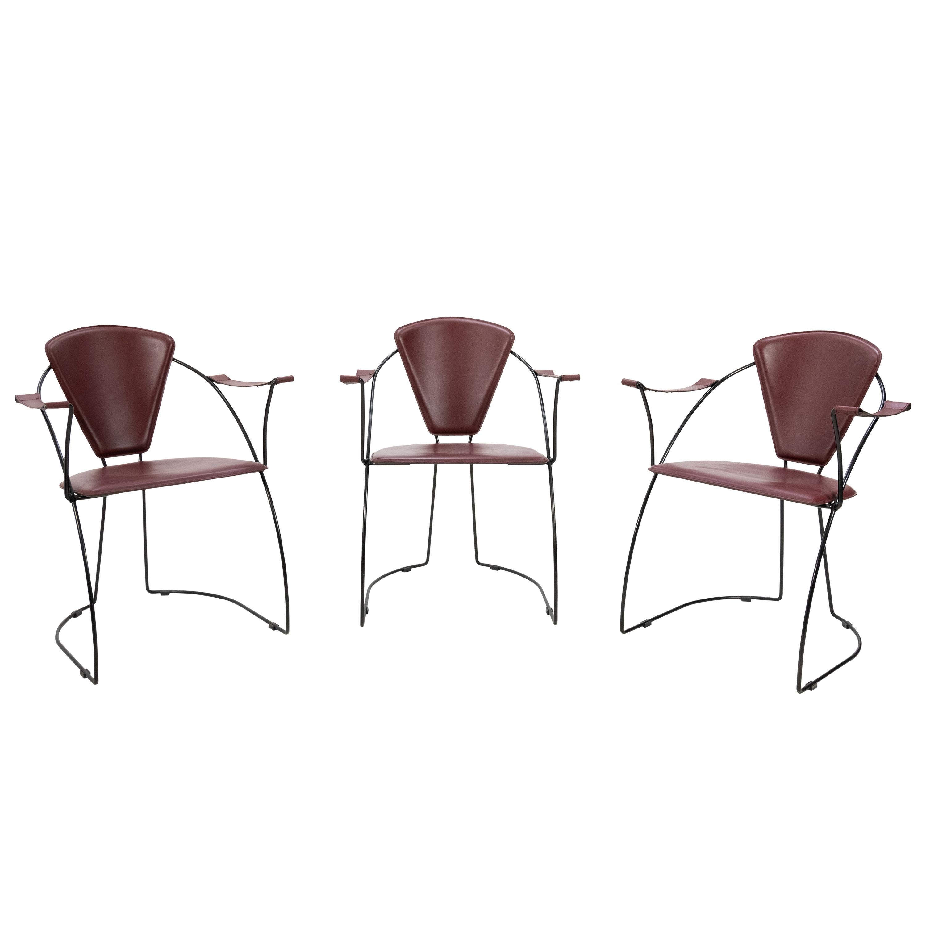 Three Editor's Chairs by Arrben, Italy, 1970s