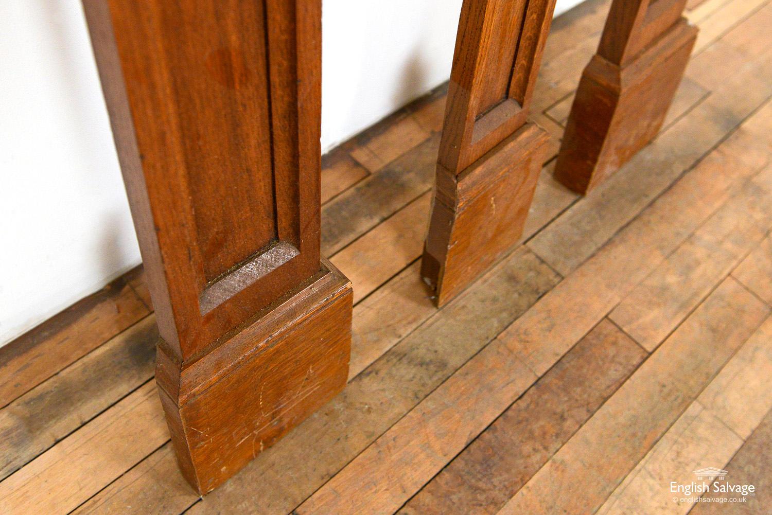 Three Elegant Reclaimed Oak Pilasters For Sale 1