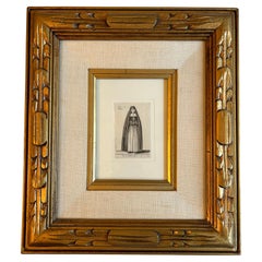 Antique Three Etchings of Gentlewomen by Wensceslaus Hollar, 1607-1677