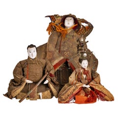 THREE FIGURES HINA MATSURI  Japanese, Meiji period (1868-1912) 