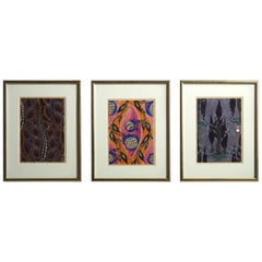 Three Fine Woodcuts, Fauvist style, circa 1910