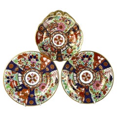 Used Three Flight and Barr Worcester Dishes in "Mario's Pattern" England Circa 1800