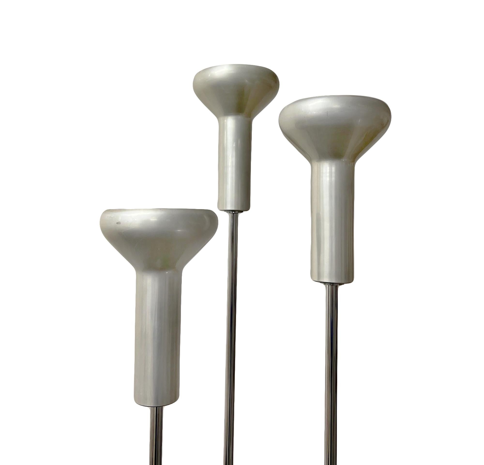 Three Floor Lamps Model 1073/3 by Gino Sarfatti for Arteluce, Italy, 1956 For Sale 4