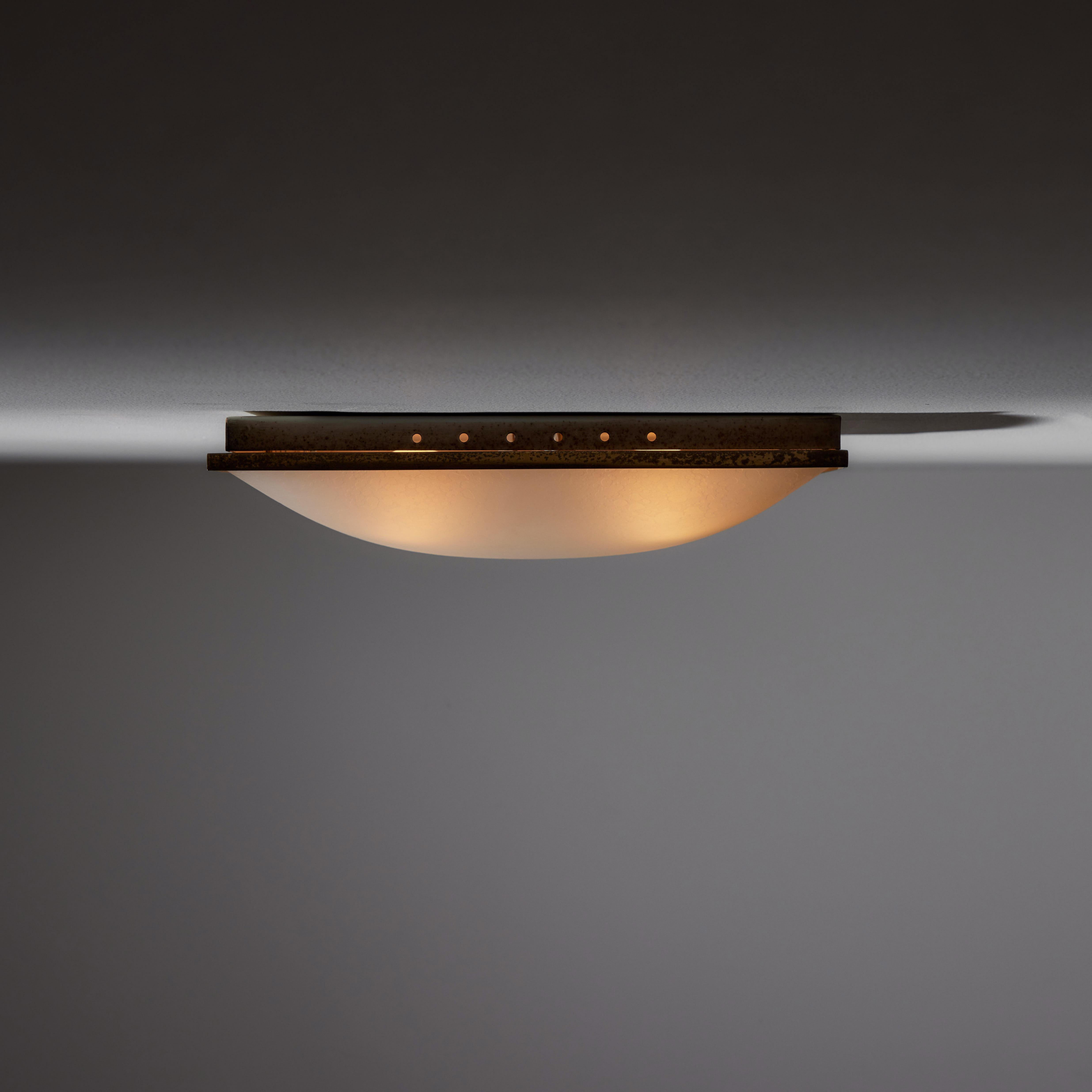 Italian Single Flush Mount Wall / Ceiling Light by Stilnovo