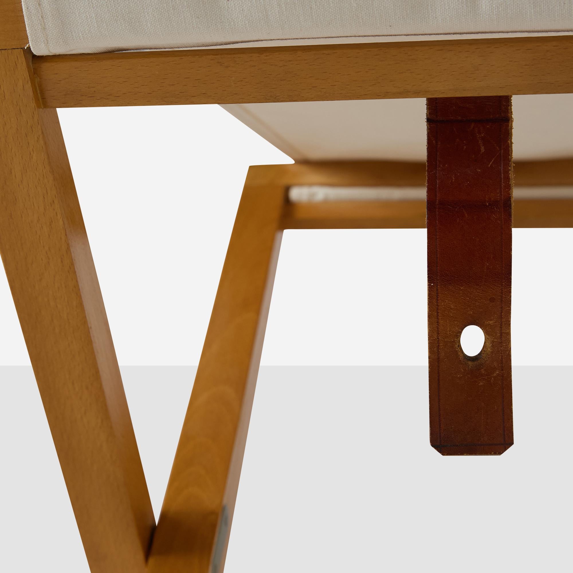 Three Folding Stools by Mogens Koch For Sale 8