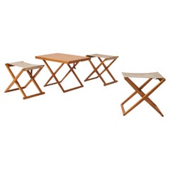 Three Folding Stools by Mogens Koch