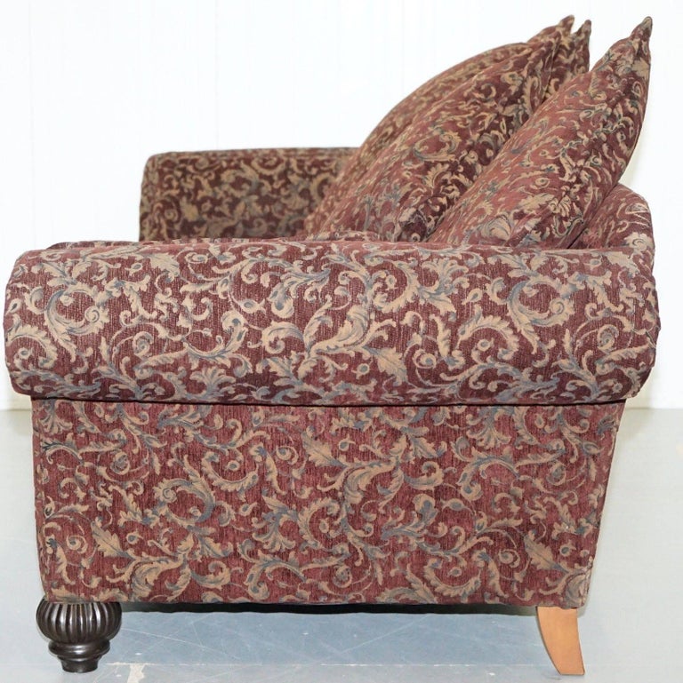 ThreeFour Seat Bernhardt Sofa with Spilt Panel Feather Cushions
