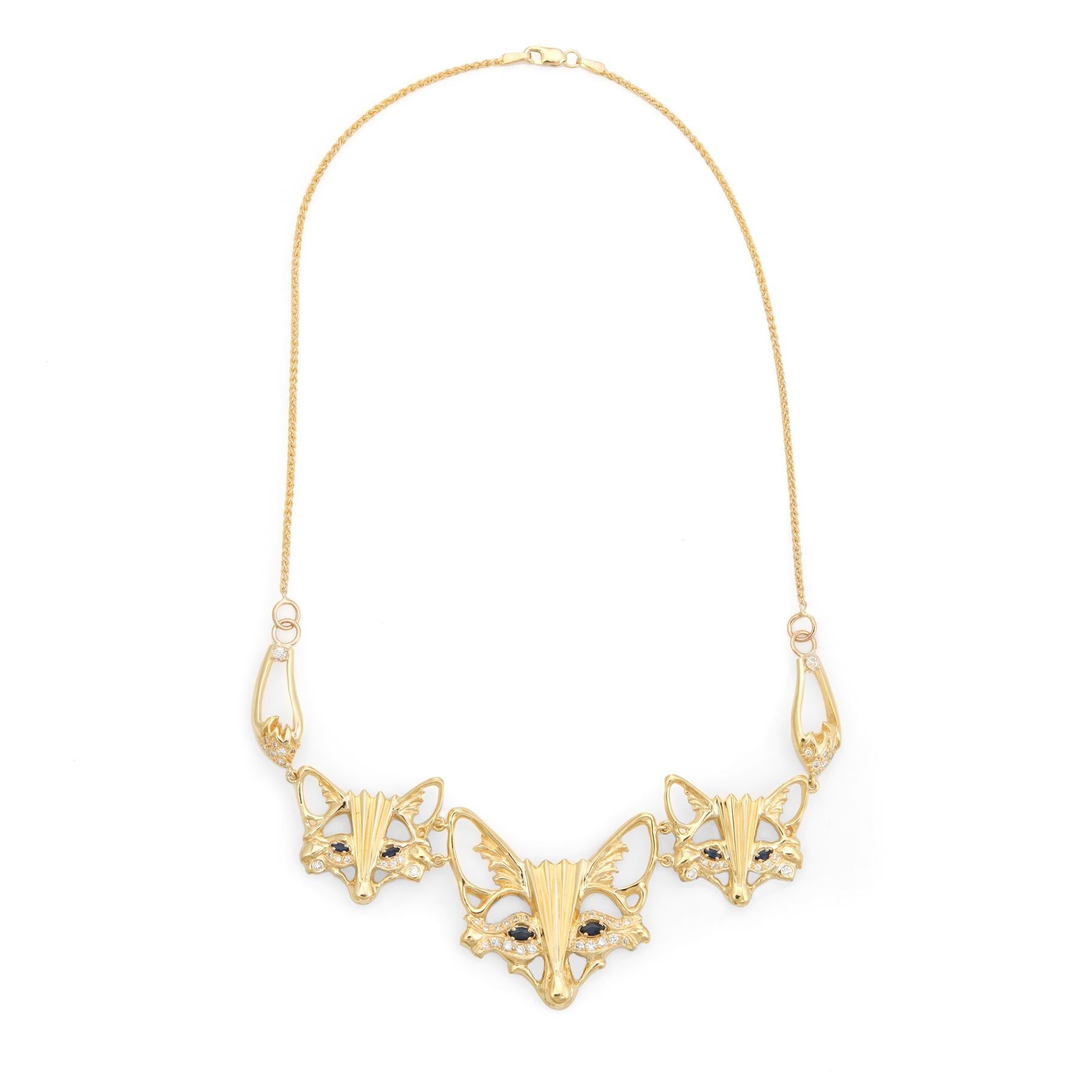 gold animal necklace