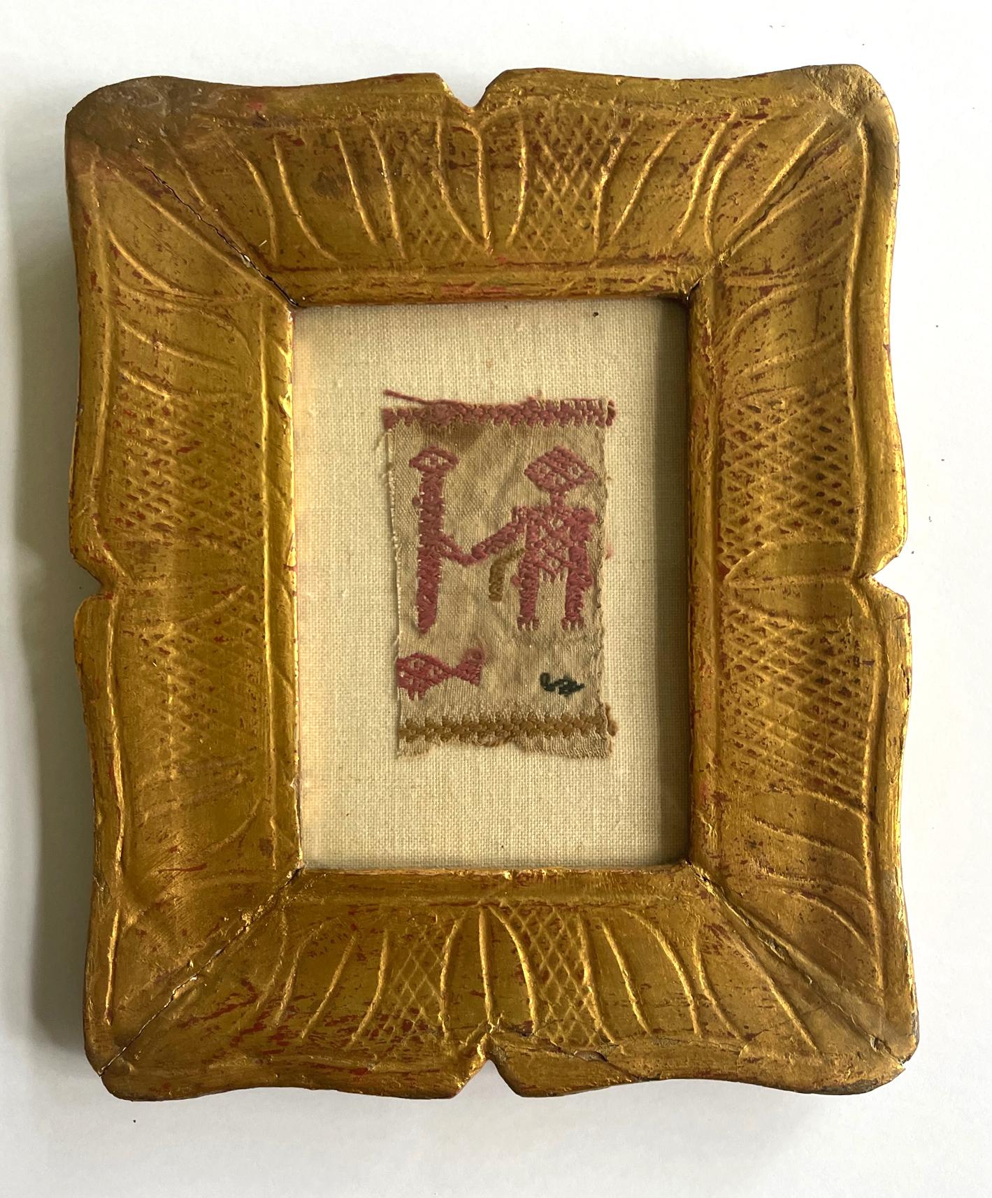Three Framed Textile Fragments Continental Europe In Good Condition For Sale In Atlanta, GA