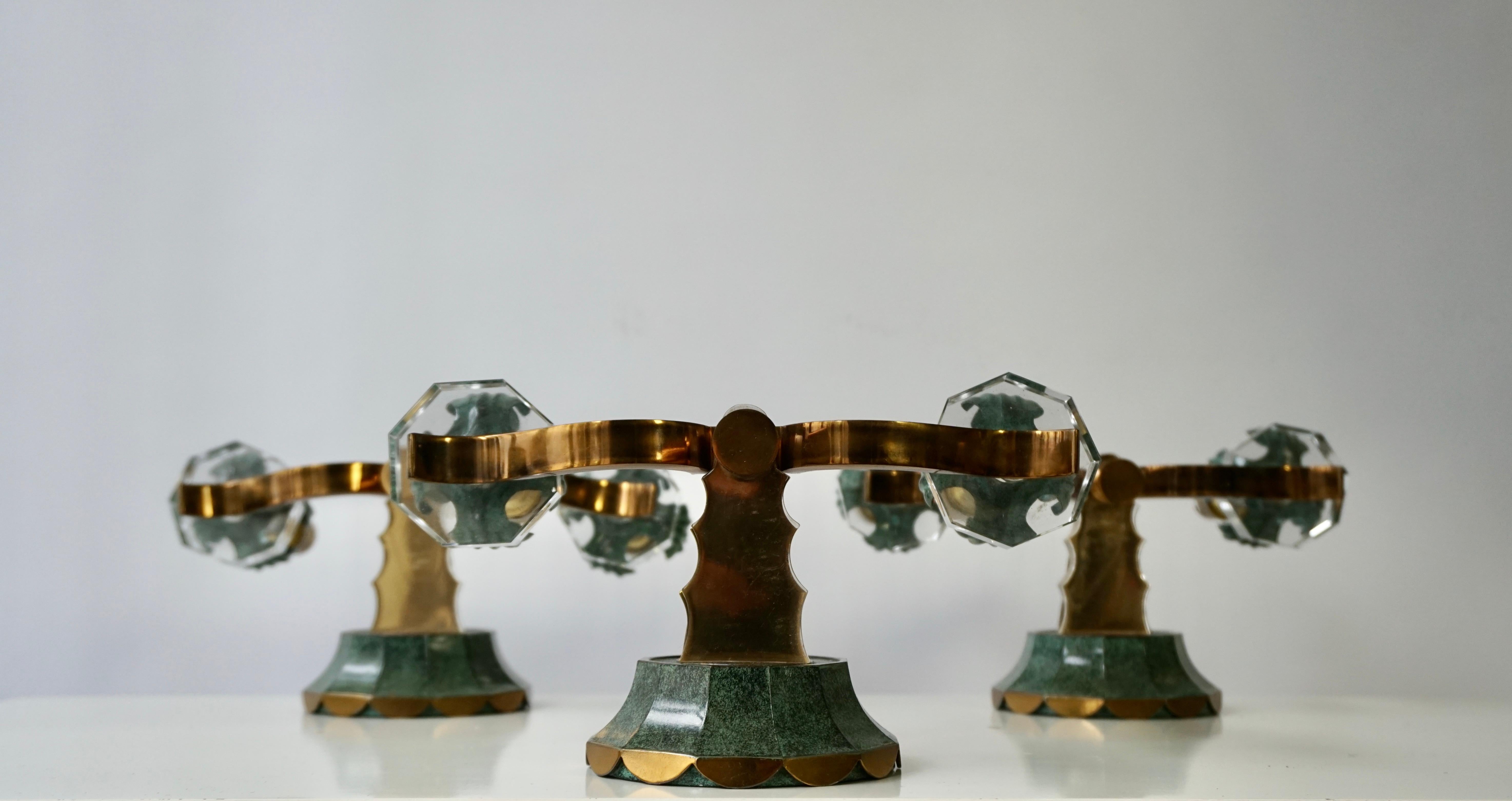 Three French Gilt Bronze and Sevres Sconces For Sale 12