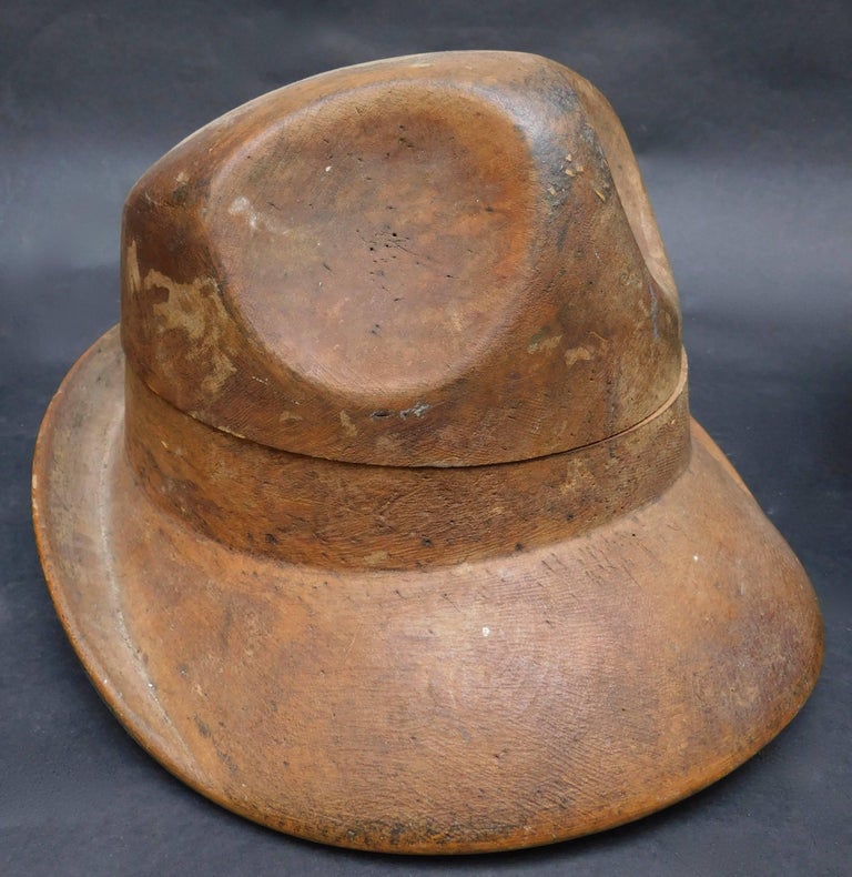 Three French Wood Milliner Hat Block Forms, circa 1930 For Sale at 1stDibs