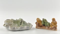 'Three Friends' Brush Rest and Lotus Leaf c1725, Qing Dynasty, Yongzheng Era