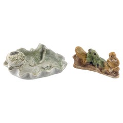 'Three Friends' Brush Rest and Lotus Leaf c1725, Qing Dynasty, Yongzheng Era