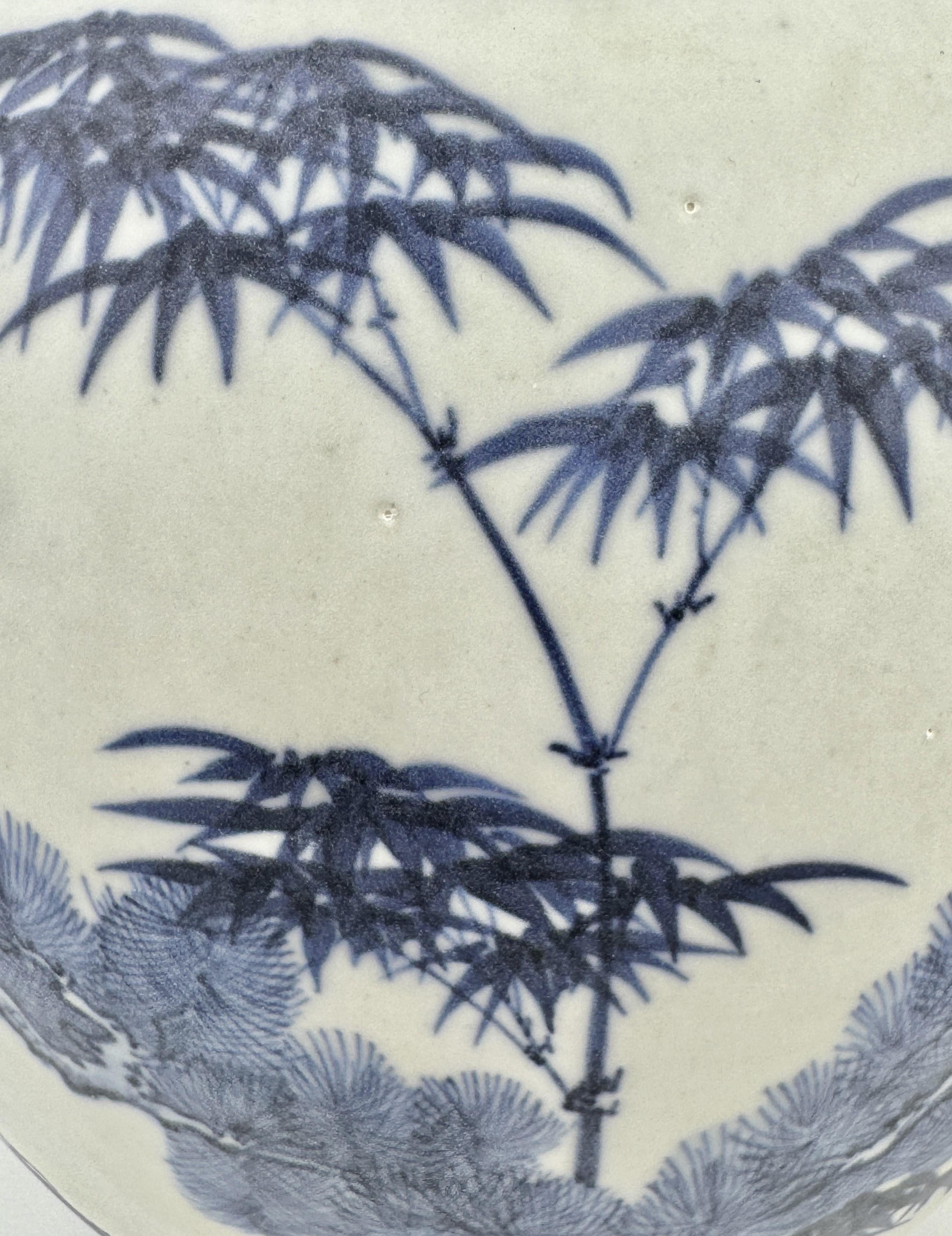 'Three Friends Of Winter' Motif Jar, C 1725, Qing Dynasty, Yongzheng Era For Sale 4