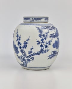 'Three Friends Of Winter' Motif Jar, C 1725, Qing Dynasty, Yongzheng Era