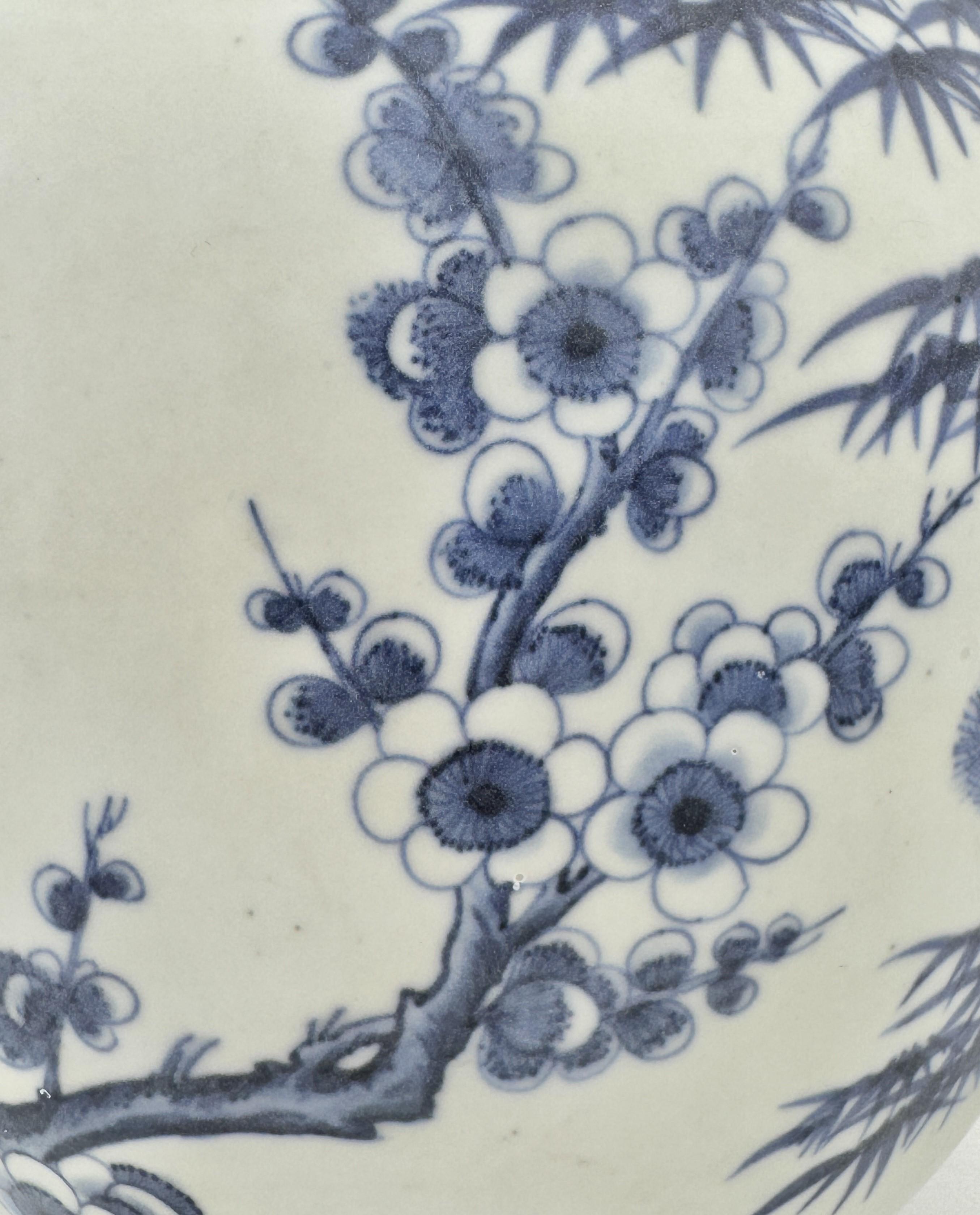 'Three Friends Of Winter' Motif Jar, C 1725, Qing Dynasty, Yongzheng Era For Sale 3