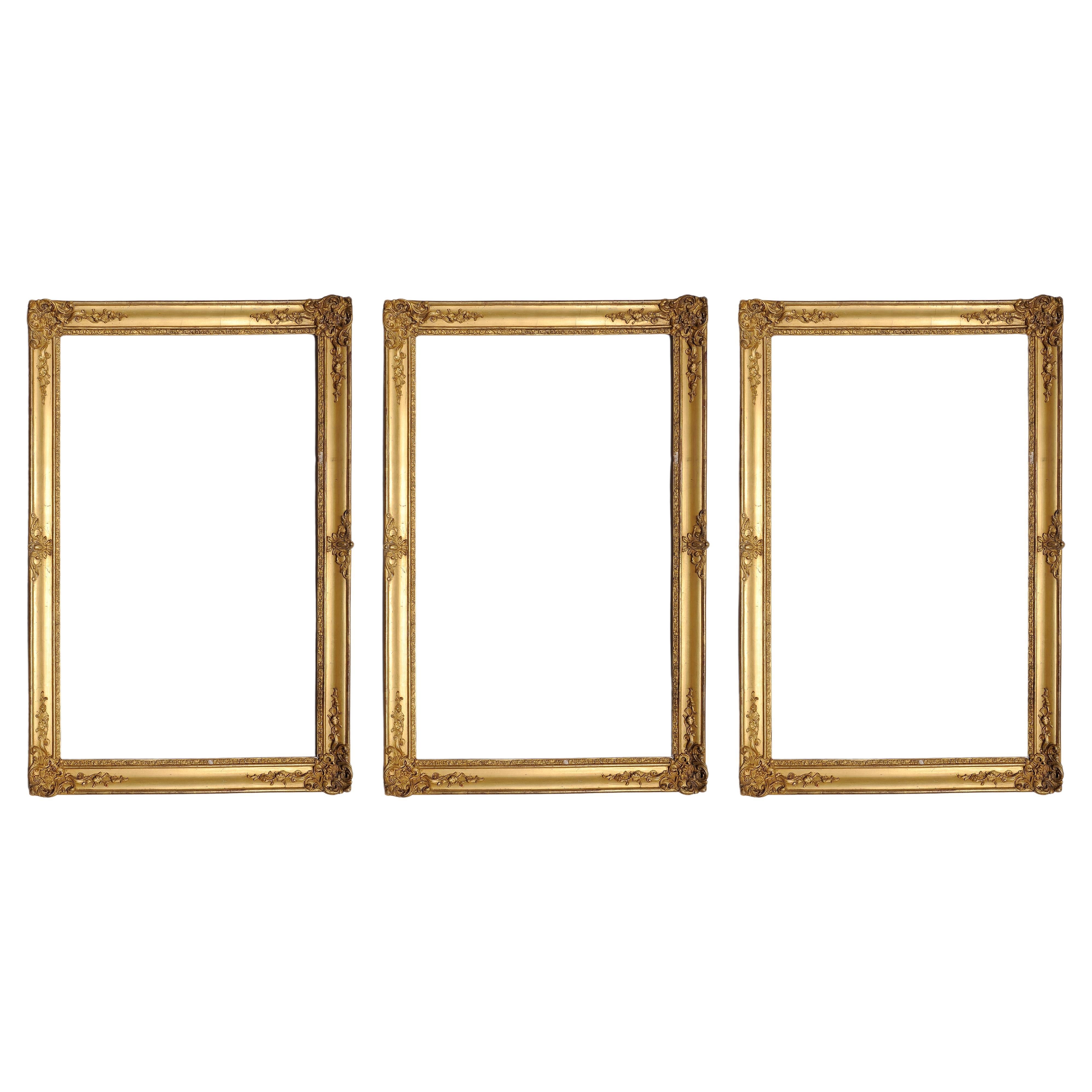 Three Gilt Antique Frames