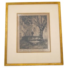 Three Gilt-Wood Framed Etchings by Olle Hjortzberg (1872-1959)