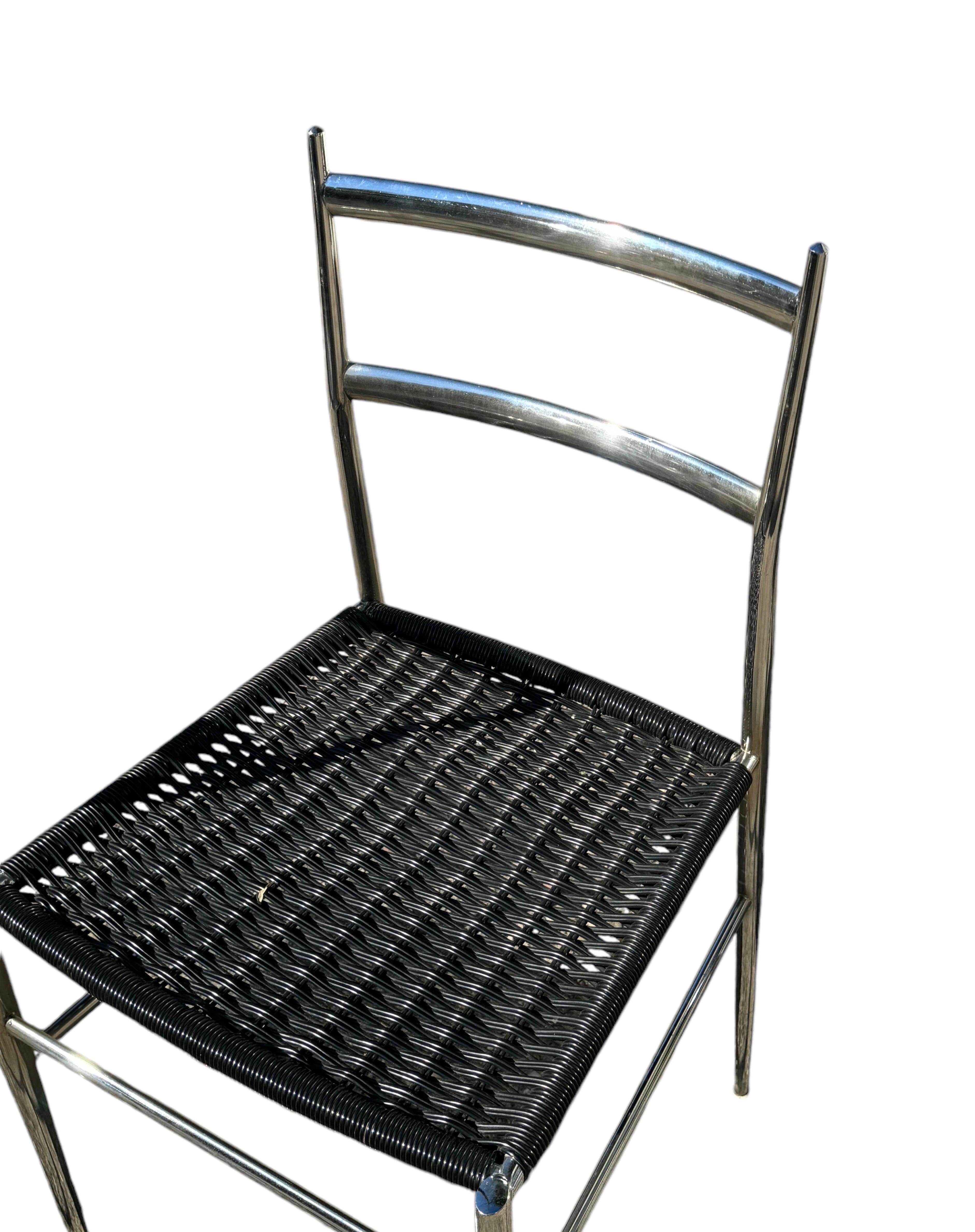 Three Gio Ponti Superleggera Style Side Chairs In Good Condition In Huntington, NY