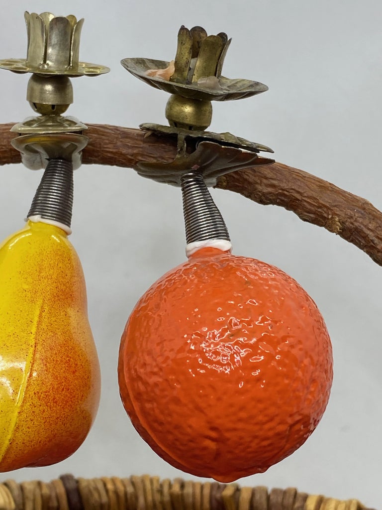 Three Glass Christmas Tree ClipOn Ornament Candle Stick Holder