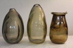 Three Glass Vases by Fritz