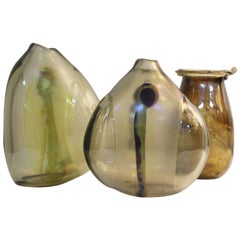 Three Glass Vases by Fritz
