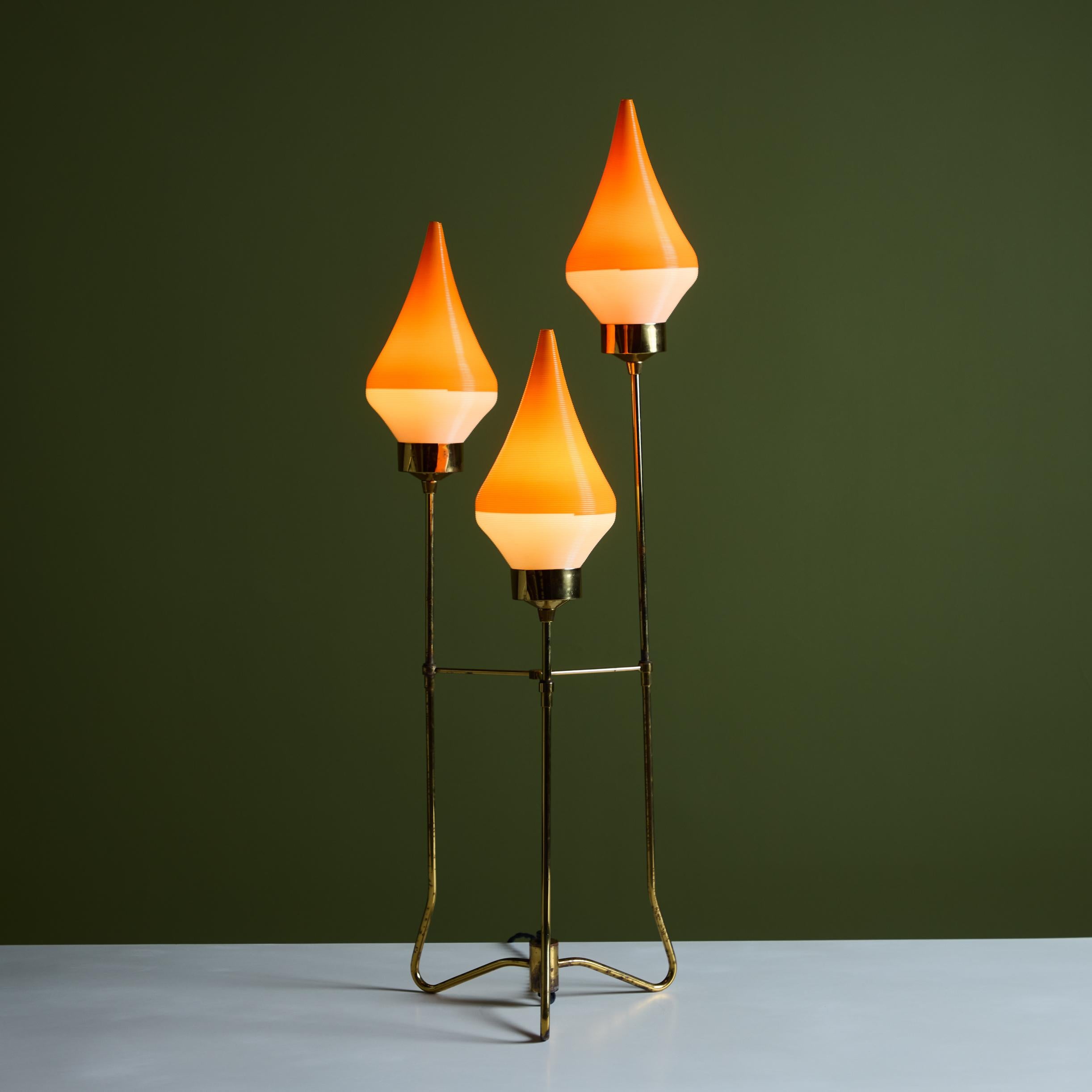 Three Globe Table Lamp by Yasha Heifetz for Heifetz Rotaflex For Sale 1