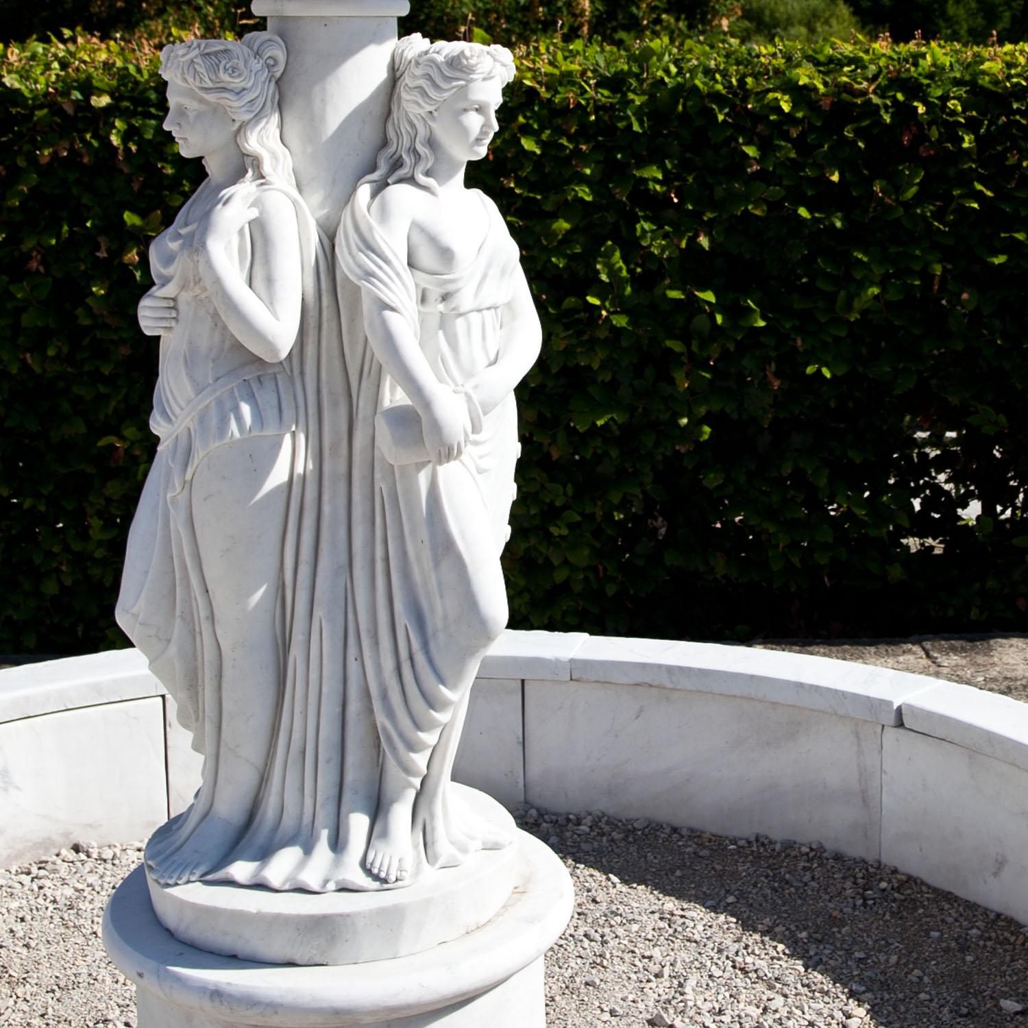 European Three Graces Fountain, 21st Century For Sale