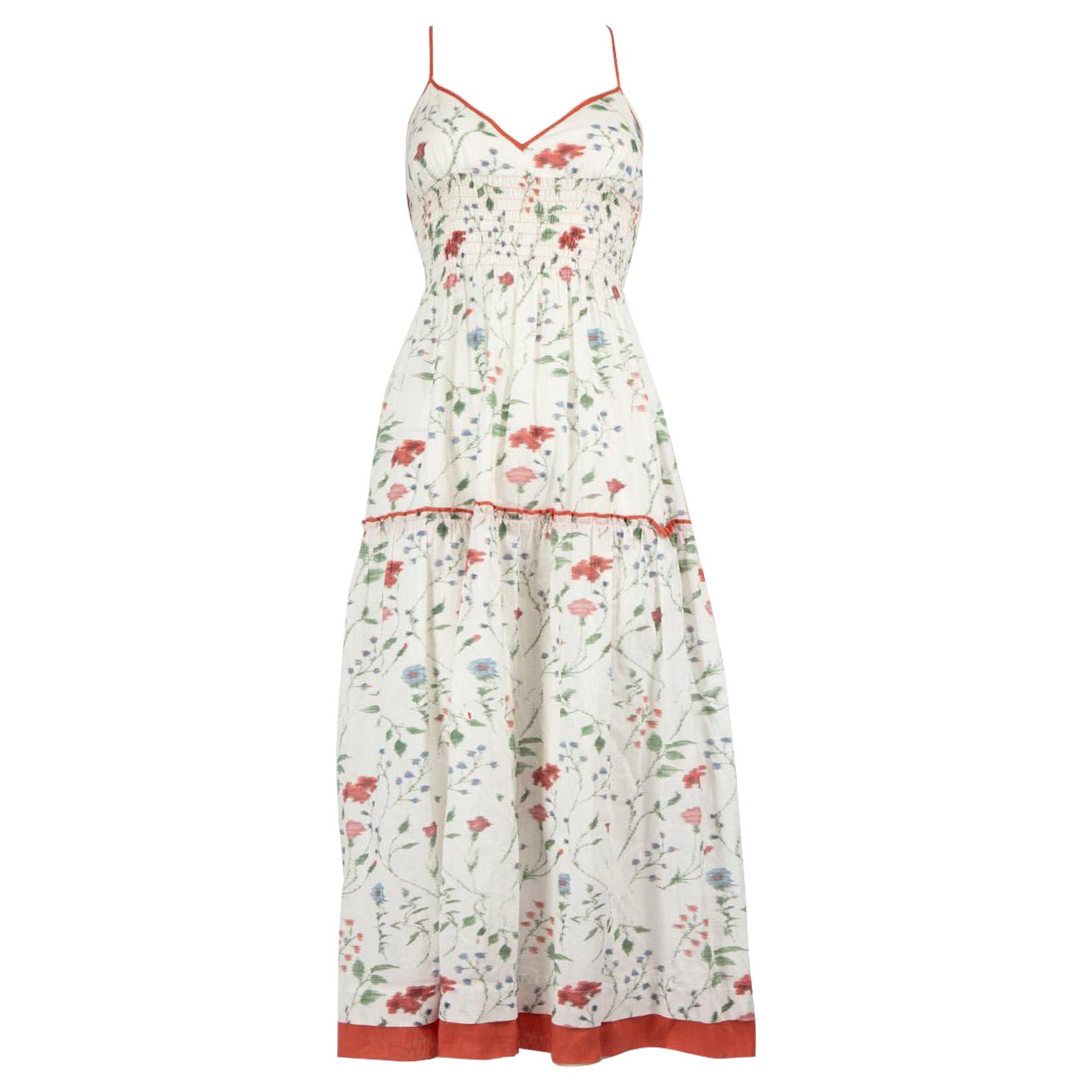 Three Graces London Floral Print Midi Dress Size M