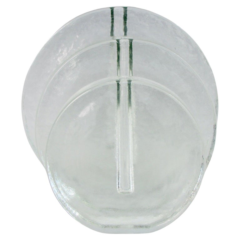 Three graduated round glass bud vases attributed to Tapio Wirkkala for