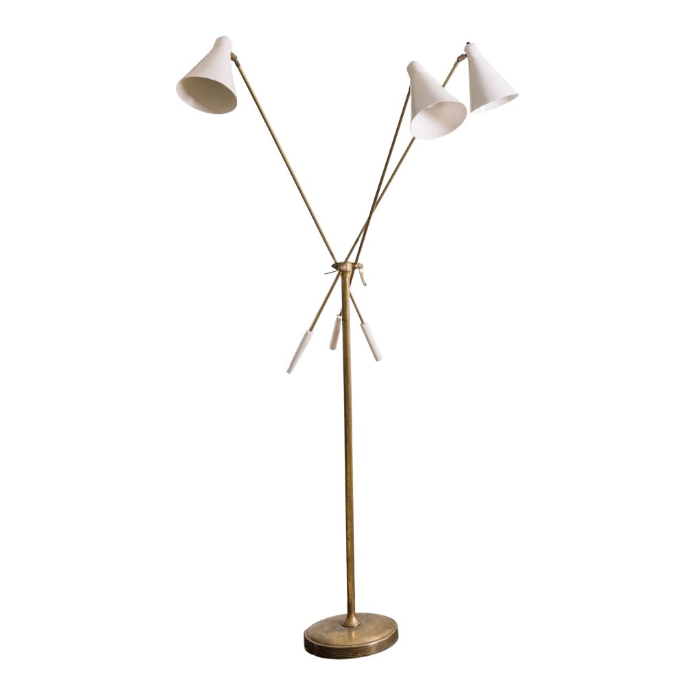 Three-Headed Floor Lamp, circa 1950s