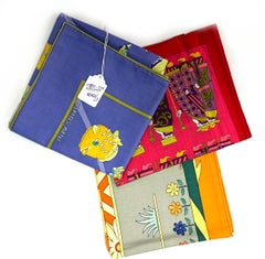 Three Hermes Cotton Scarves