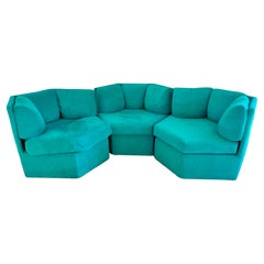 Milo Baughman for Thayer Coggin Hexagonal Swivel Lounge Chairs (3 available)