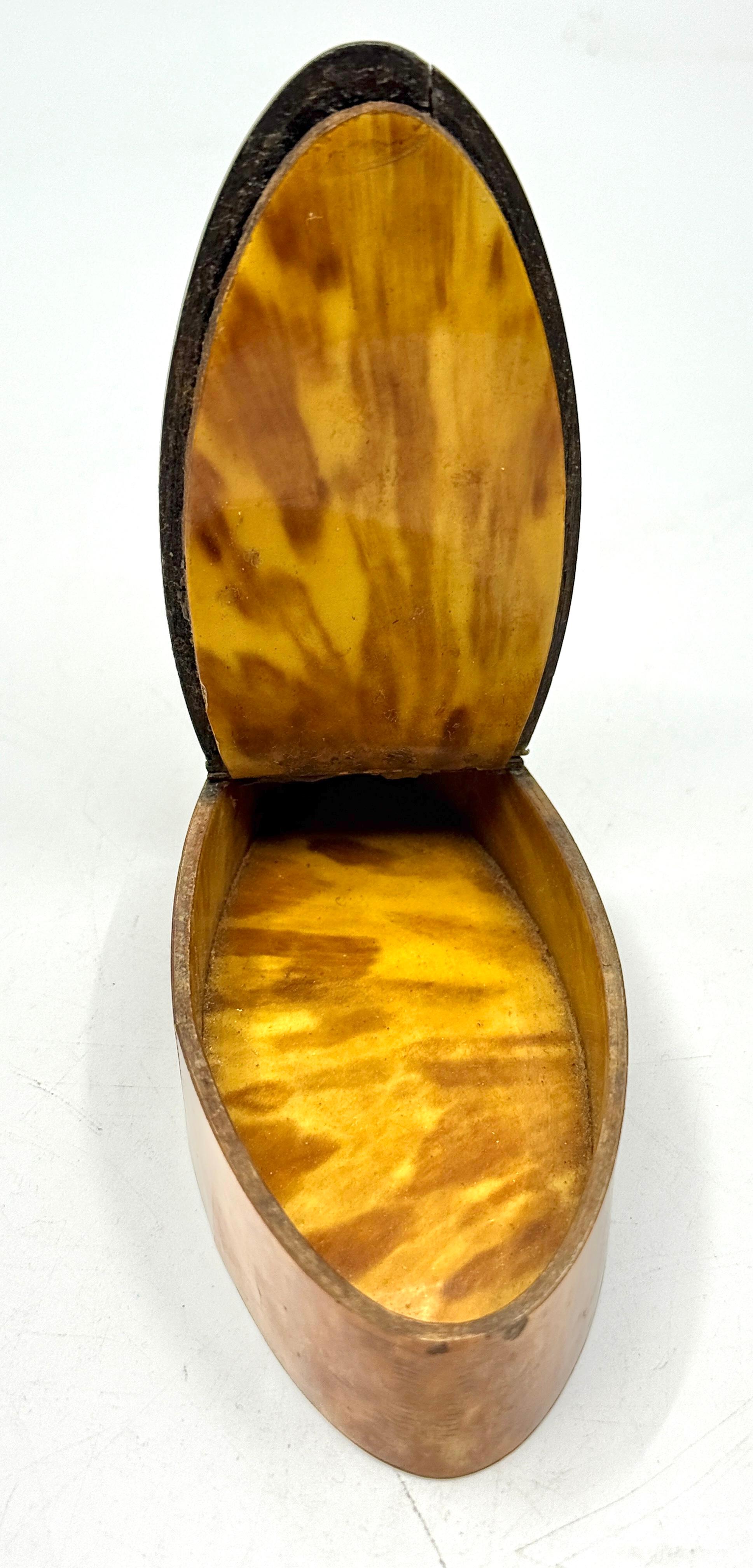 Three Horn, Silver and Wood Trinket or Snuff Boxes For Sale 5