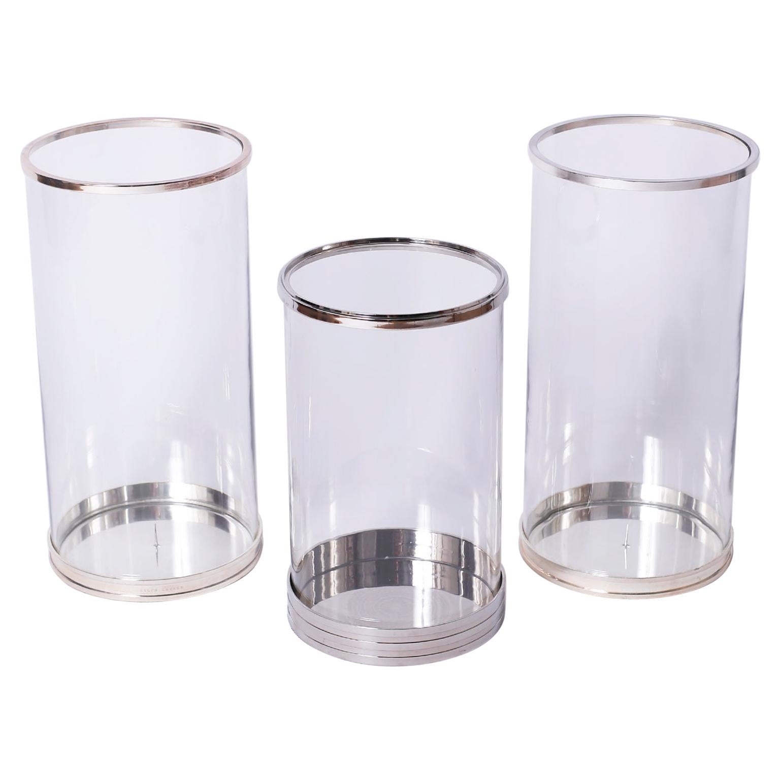 Three Hurricane Candle Stands