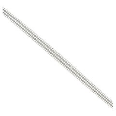 Three In One Diamond Tennis Bracelet 5.20 Carats G VS2-SI1 14 Karat White Gold