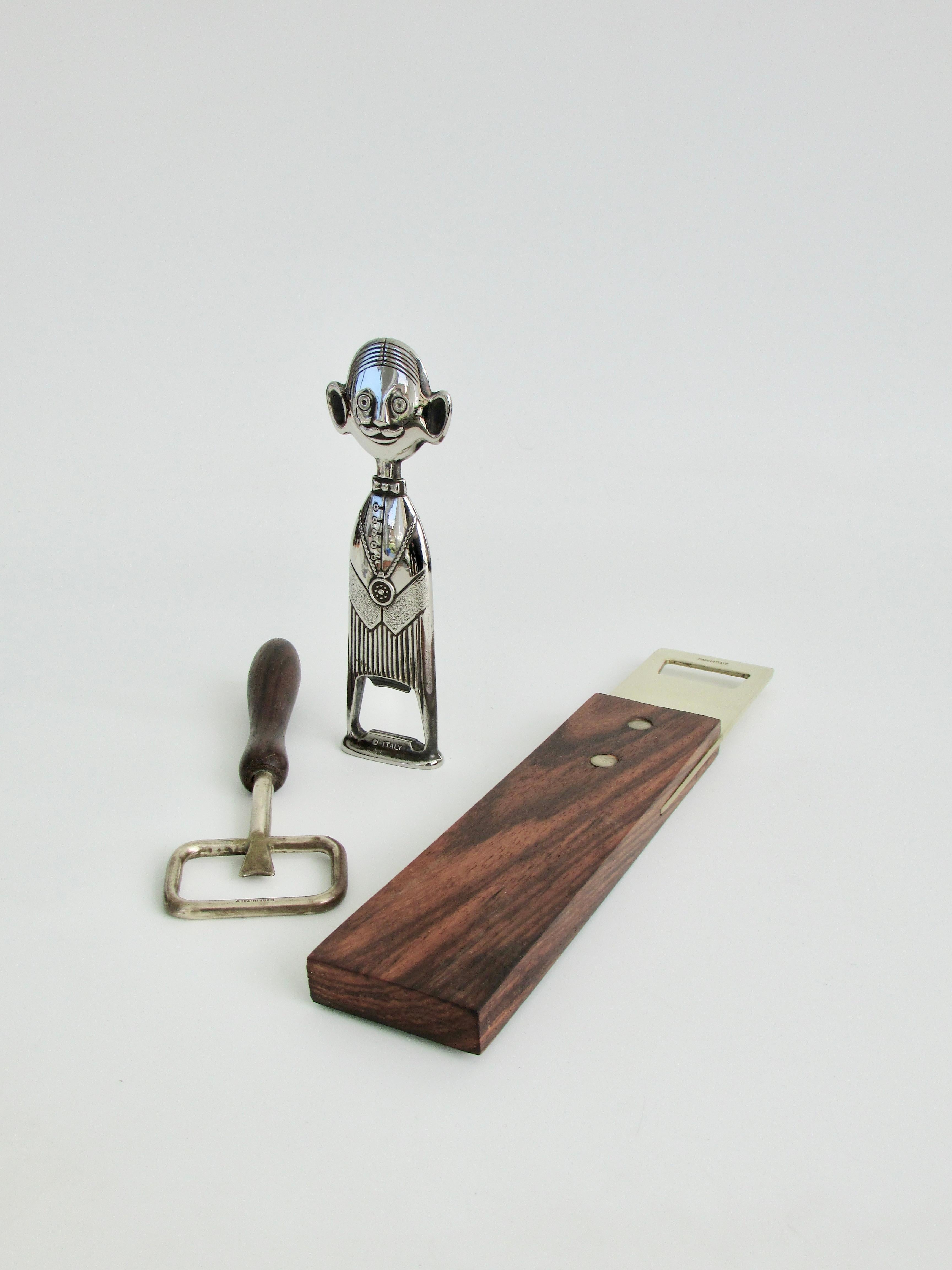 Three Individual Italian Modernist Bottle openers For Sale 1