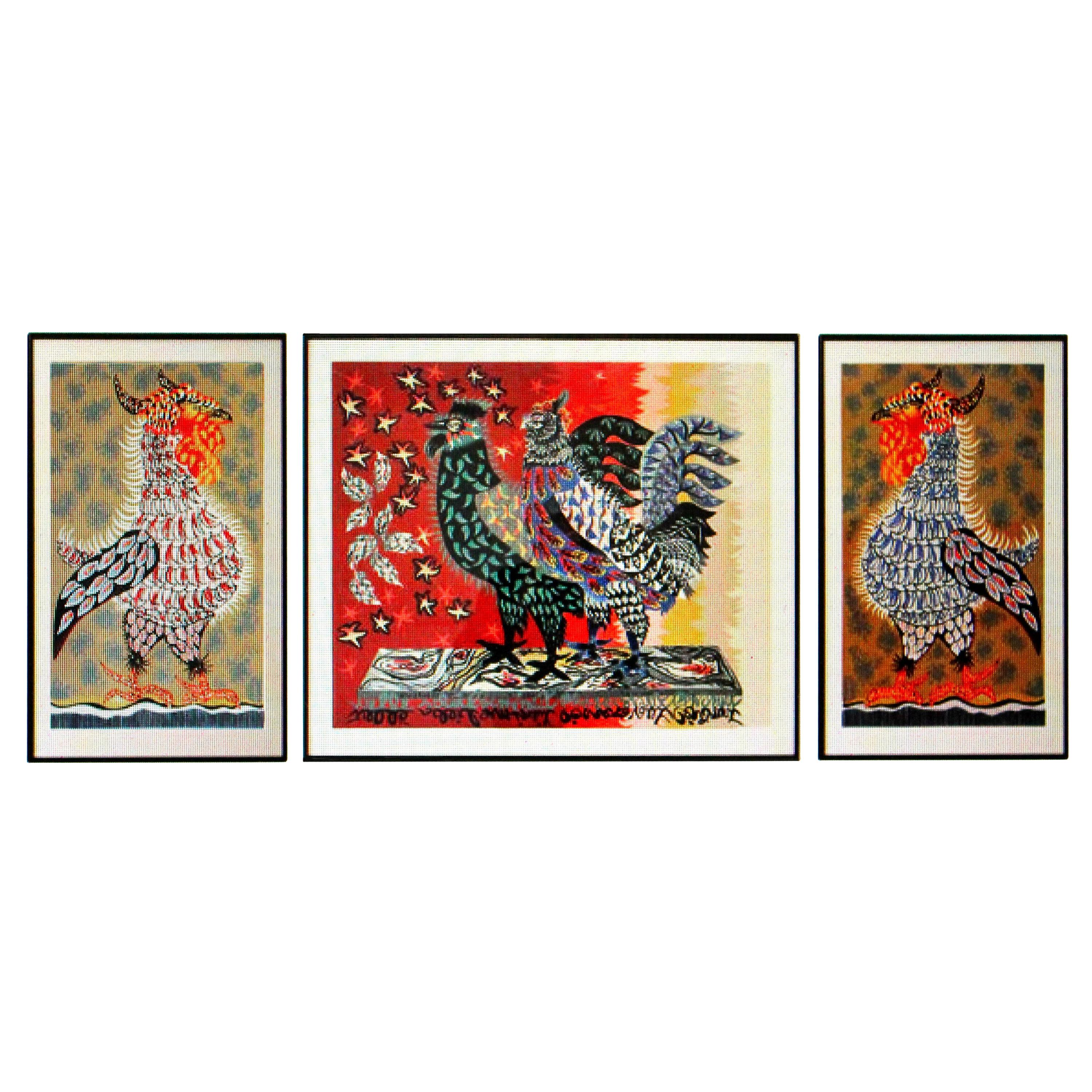 Three Jean Lurcat Colorful Screen Prints